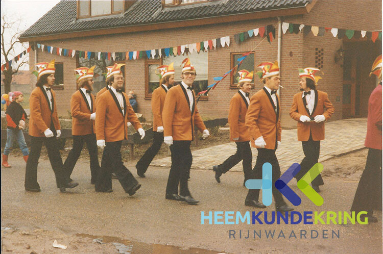 vlnr. Adri Pothof, Jan Jansen, Herman Wanders, W. Span ,..., Theo Wijnschenk, Jan Pothof en Theo Teunissen