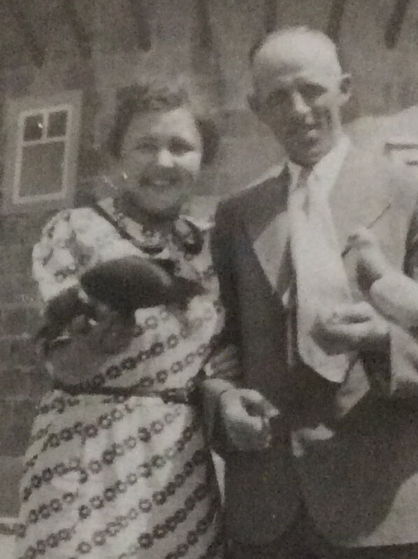 jan en Catrien Heijnen op huwelijksreis 1939